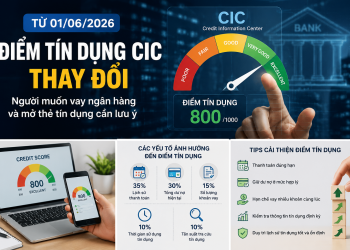 Từ 01/06/2026, CIC áp dụng mô hình chấm điểm tín dụng mới. Tìm hiểu những thay đổi quan trọng và cách duy trì điểm tín dụng tốt để vay vốn thuận lợi hơn.